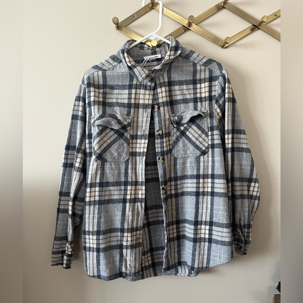 Womens plaid button up
